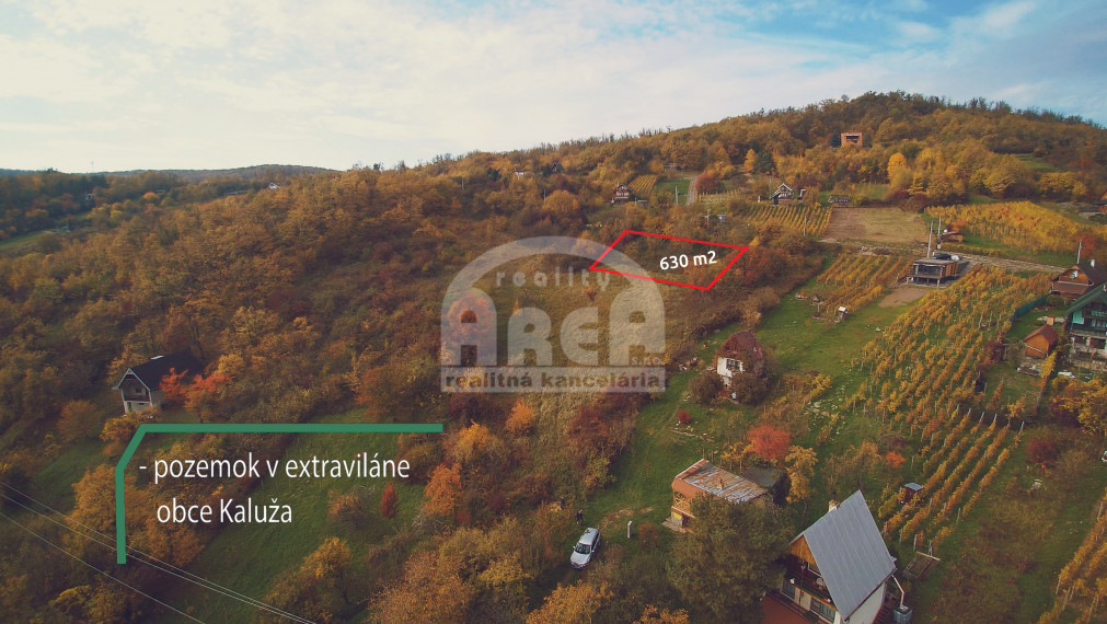 REZERVOVANÉ! Pozemok vhodný na výstavbu chaty v obci Kaluža