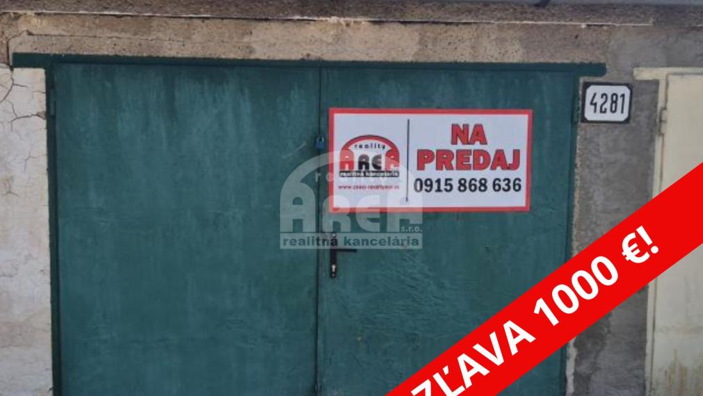 SKVELÁ ZĽAVA! Garáž na ul. Okružná v Michalovciach