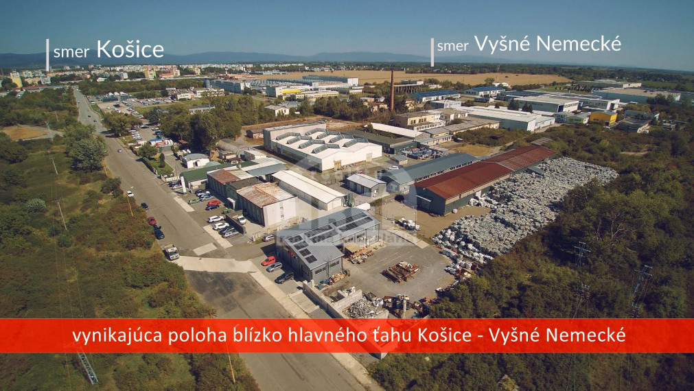 Priemyselný objekt na Továrenskej ulici v Michalovciach