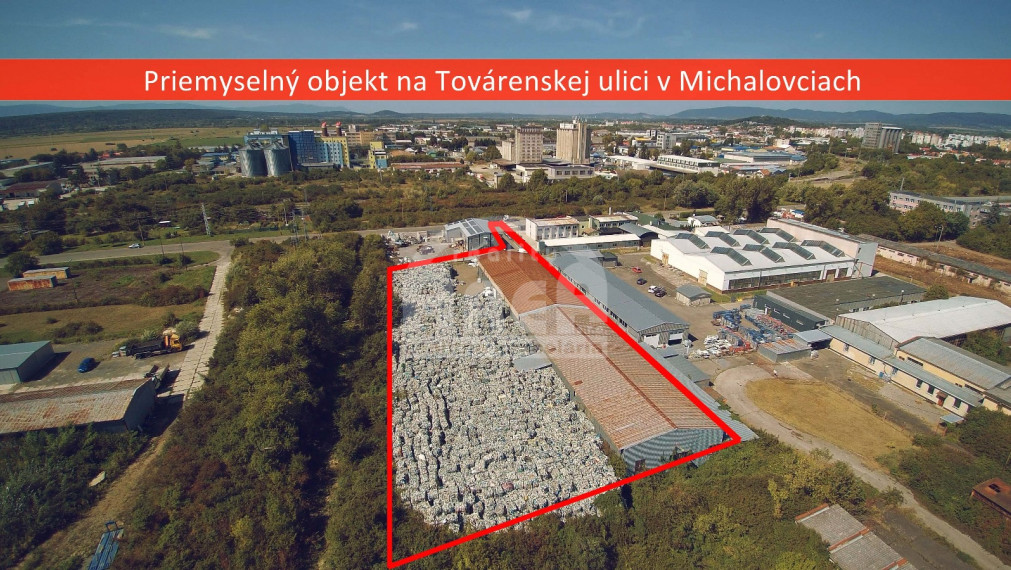 Priemyselný objekt na Továrenskej ulici v Michalovciach
