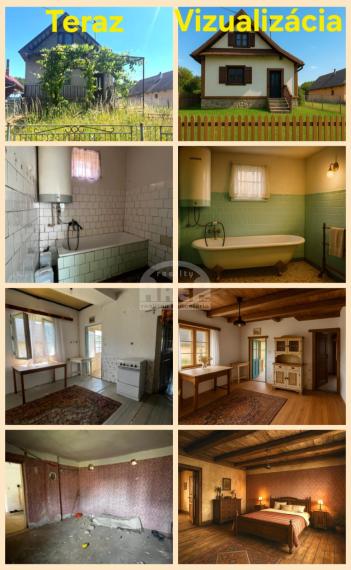 Vidiecky rodinný domček v obci Husák