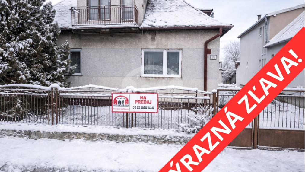 SKVELÁ ZĽAVA! Rodinný dom v pokojnej obci Lastomír