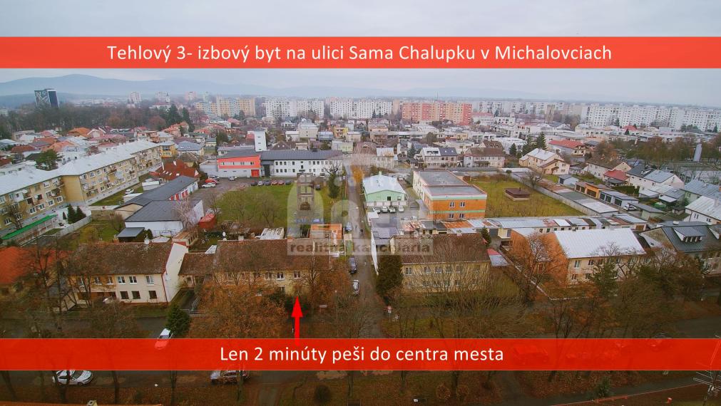 Tehlový 3- izbový byt s pozemkom na ulici S. Chalupku v Mi