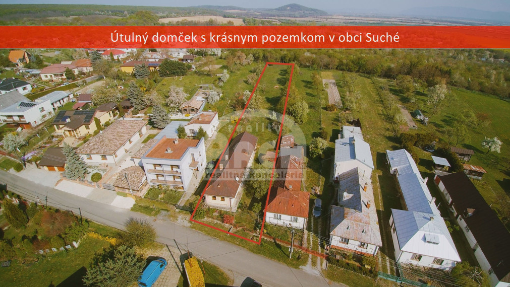 VÝRAZNÁ ZĽAVA! Útulný domček s krásnym pozemkom v obci Suché