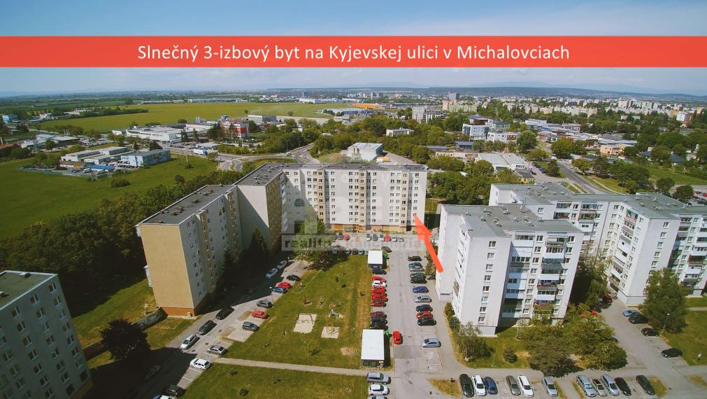 Slnečný 3- izbový byt na sídlisku Východ v Michalovciach