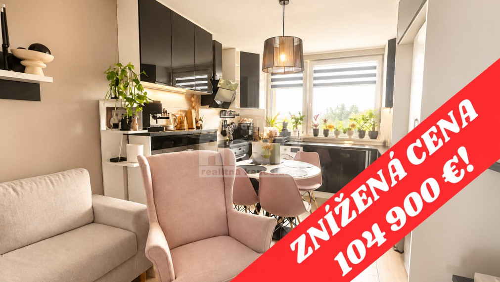 Moderný 3- izbový byt s balkónom na Mierovej ulici, Strážske