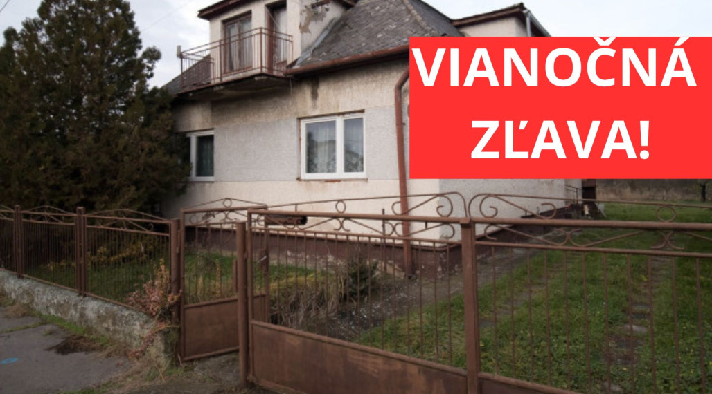 VIANOČNÁ ZĽAVA 5.000 €! Rodinný dom v pokojnej obci Lastomír