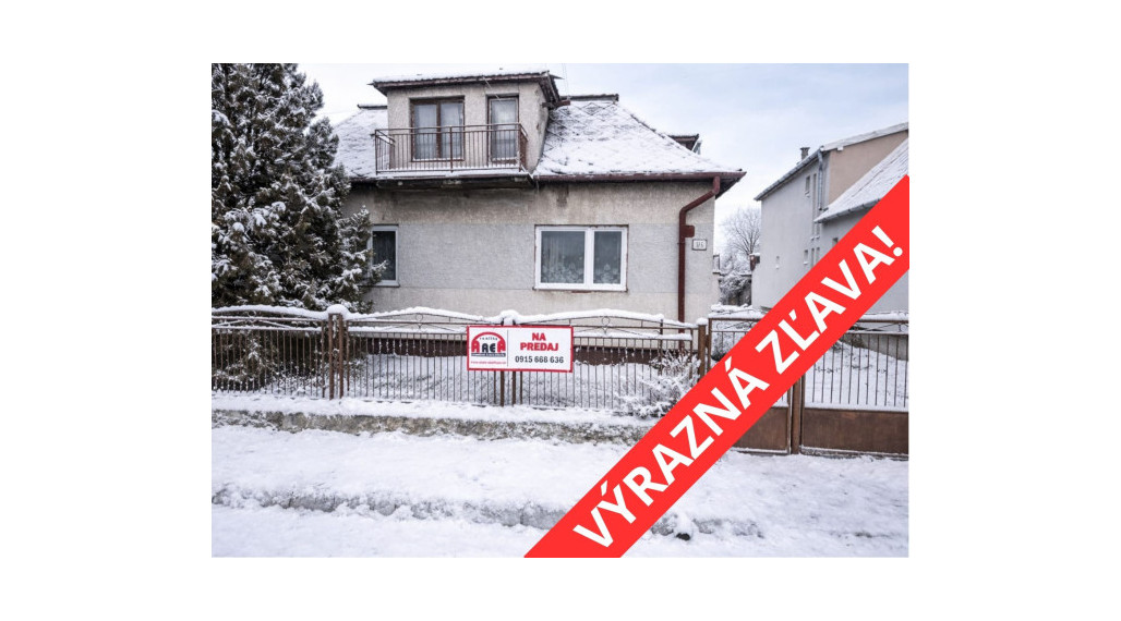 SKVELÁ ZĽAVA! Rodinný dom v pokojnej obci Lastomír