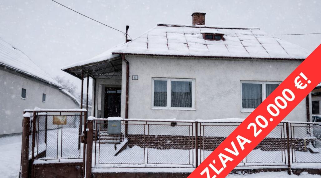 ZĽAVA 20.000€!  Rodinný dom v obci Hažín