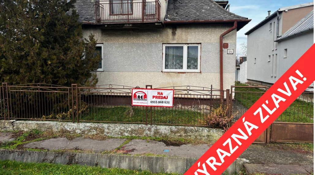 SKVELÁ ZĽAVA! Rodinný dom v pokojnej obci Lastomír
