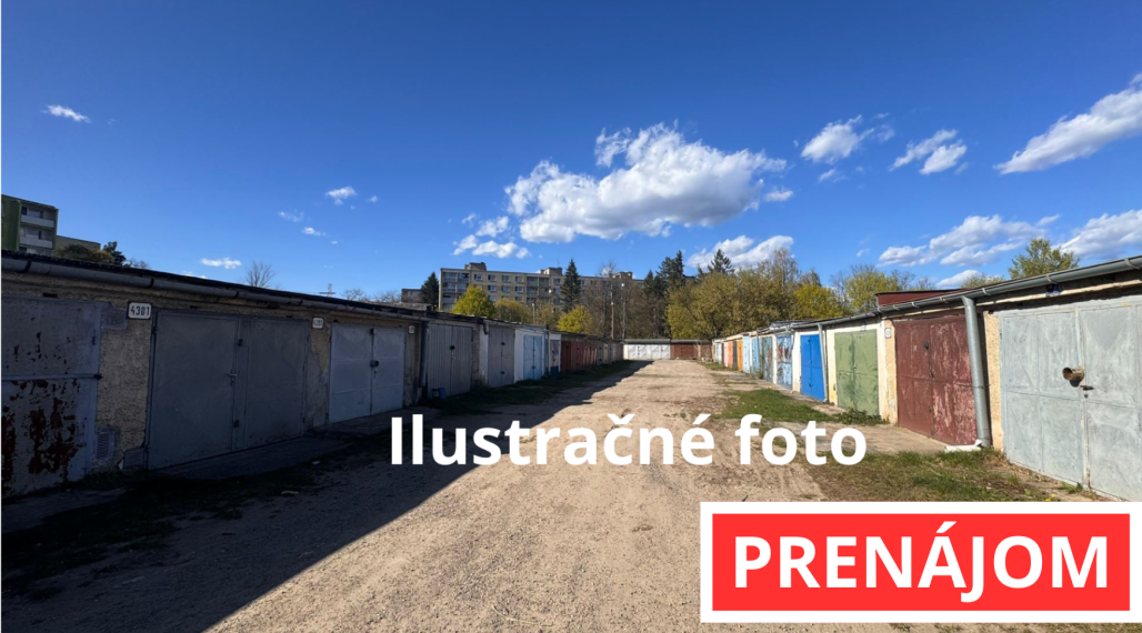 Na prenájom garáž na ul. Okružná v Michalovciach