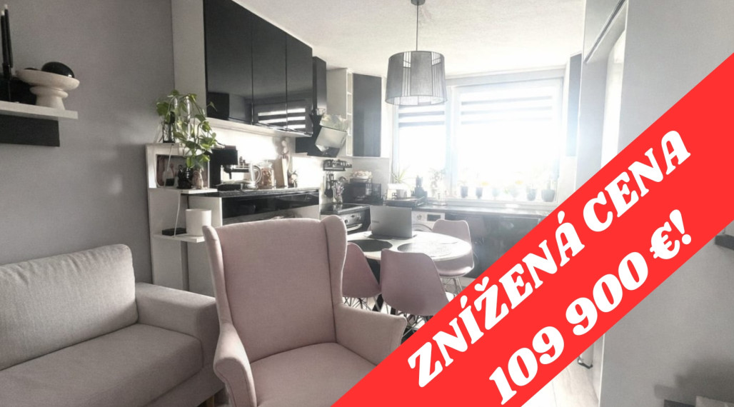 Moderný 3- izbový byt s balkónom na Mierovej ulici, Strážske