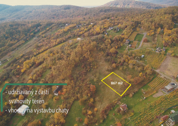 Pozemok vhodný na výstavbu chaty