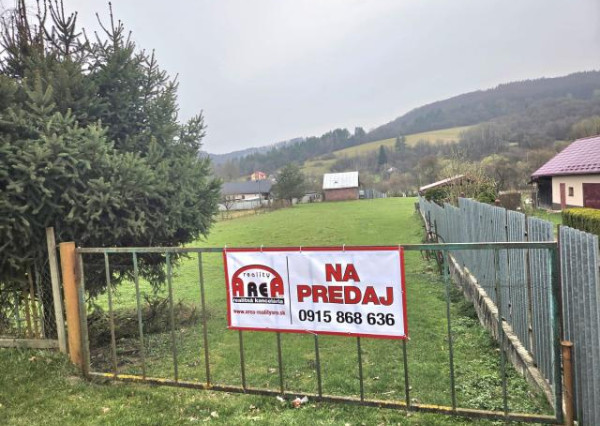 Veľkorysý pozemok v obci Ubľa